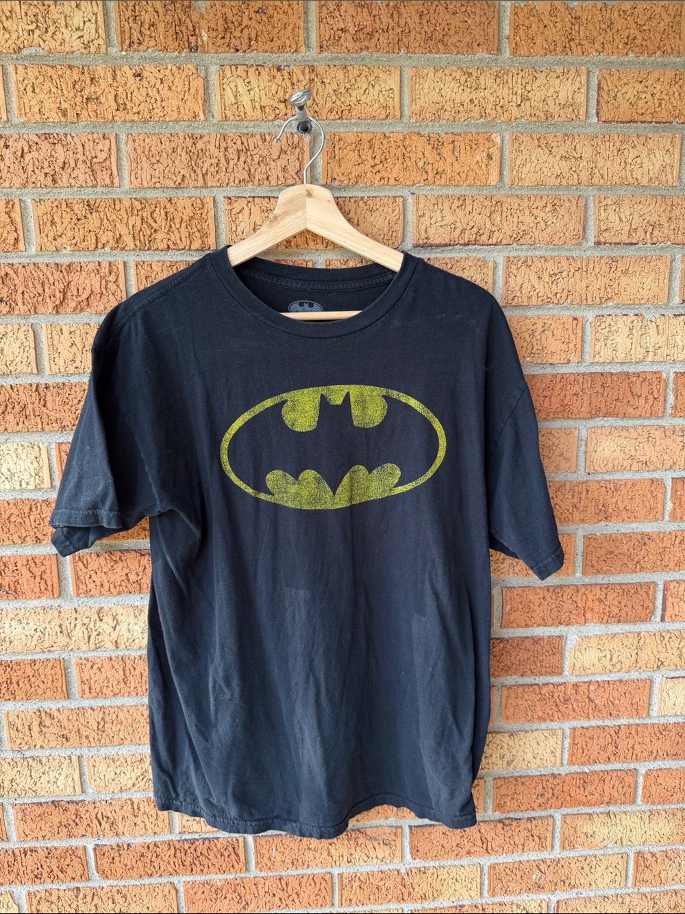 Black Batman Logo Graphic Men's T-Shirt Adult Medium